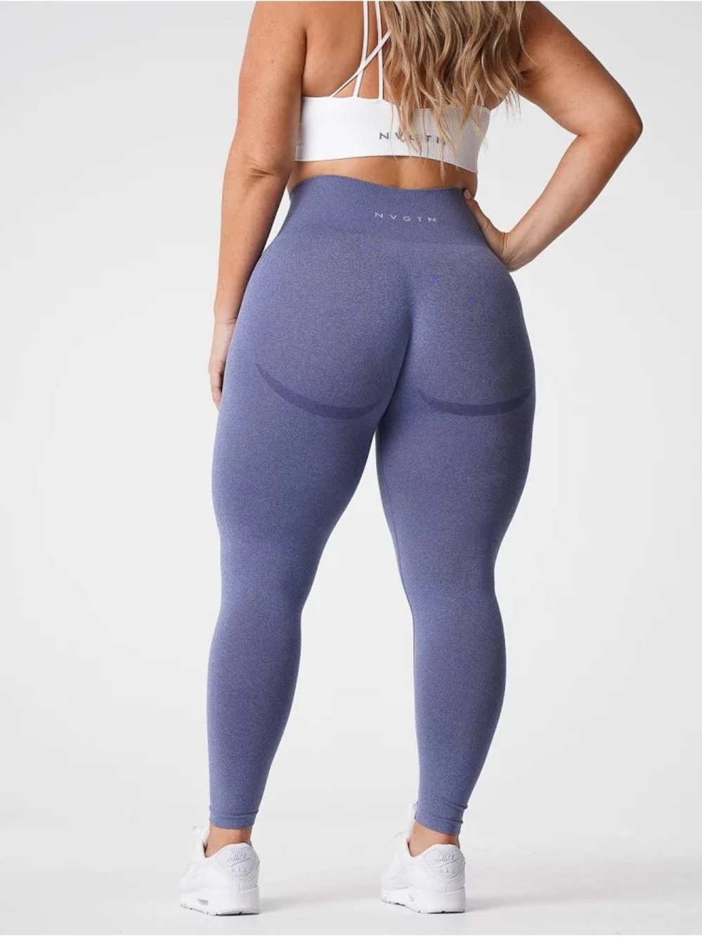 NVGTN Seamless High-Waist Leggings in Dusty Lavender